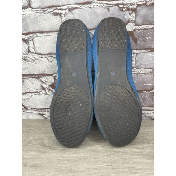 Rothy's The Square Pacific Blue Knit Fabric Ballet Flats Women Sz 11M US/42EU - Picture 14 of 16